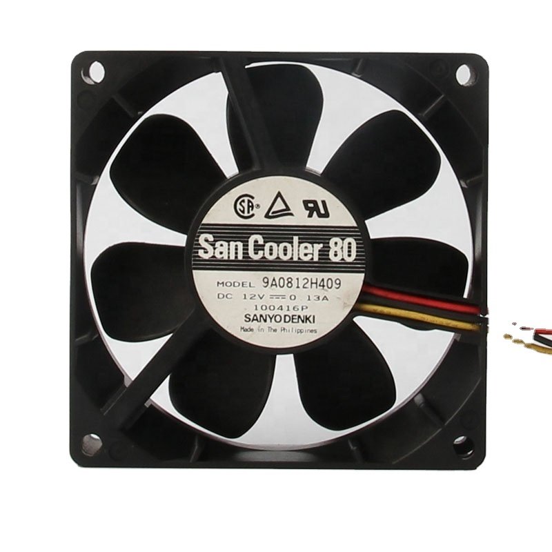Original 24V 48V DC12V 0.13A EC AC 80X80X25mm 8cm 8025 Quiet Speed Measurement Axial Flow Centrifugal 9A0812H409 Cooling Fan